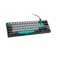 Ducky Miya Pro Moonlight TKL Klawiatura Gamingowa do PC/Mac, MX-Brown, Biała LED - Ciemnoszara