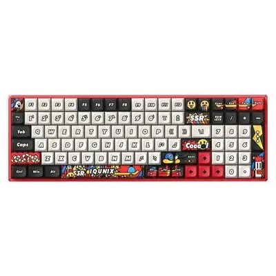 IQUNIX F97 Bezprzewodowa klawiatura do gier Graffiti Blaze, RGB - Moonstone Turbo Switche
