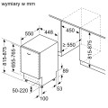 Zmywarka BOSCH SMH4HVX11E do zabudowy w pełni zintegrowana, 60 cm, zawiasy ślizgowe Vario