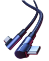 Kabel UGREEN US335 USB-C-USB-C 1m kątowy 100W (czarny)