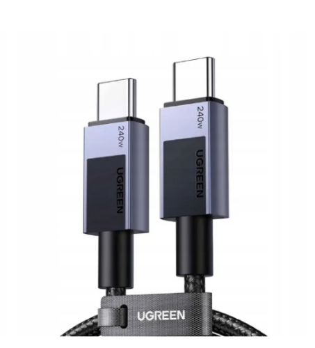 Kabel UGREEN L513 USB-C-USB-C 1m 240W (gwiezdna szarość) 45067