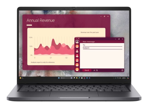 Dell Pro 14 PC14250 Core 7 150U 14.0"FHD+ IPS 300nits 60Hz 16GB DDR5 5200 SSD512 Intel Graphics FgrPr Cam FHD+IR WLAN+BT BcklKb 55Wh W11Pro 3Y ProSupport