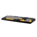Klawiatura gasket F108 Gray+Orange+Deep Gray Volcano switch RGB AULA