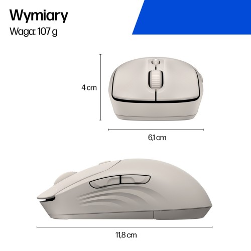 Mysz HP 400 Quiet Pink Wireless Mouse bezprzewodowa różowa AZ7B5AA
