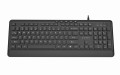 GEMBIRD KLAWIATURA PRZEWODOWA MULTIMEDIALNA SLIM, USB 5 KLAWISZY HOTKEYS, US LAYOUT, CZARNA