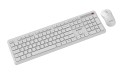 GEMBIRD BEZPRZEWODOWY ZESTAW KLAWIATURY + MYSZ SLIM PRO BUSINESS NA BIURKO,BIAŁY, UKŁAD US
