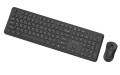 GEMBIRD BEZPRZEWODOWY ZESTAW KLAWIATURY + MYSZ SLIM PRO BUSINESS NA BIURKO, CZARNY, UKŁAD RU