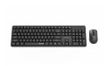GEMBIRD BEZPRZEWODOWY ZESTAW KLAWIATURY + MYSZ SILENT KEY PRO BUSINESS, CZARNY, UKŁAD US