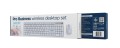 GEMBIRD BEZPRZEWODOWY ZESTAW KLAWIATURY + MYSZ SILENT KEY PRO BUSINESS, BIAŁY, UKŁAD US