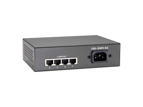 Switch 5-portowy Fast Ethernet PoE+, 4x FE PoE+ (65W) Producent: LEVELONE (FEP-0511)