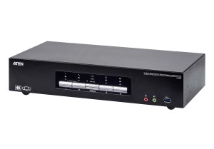 ATEN Przełącznik KVM Switch 4P USB3.0 4K DP Triple View KVMP S