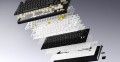 HATOR Skyfall Wireless 100 klawiatura Gaming USB + RF Wireless + Bluetooth QWERTY US English Czarny, Biały