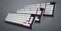 HATOR Skyfall Wireless 100 klawiatura Gaming USB + RF Wireless + Bluetooth QWERTY US English Czarny, Biały