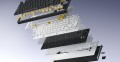 HATOR Skyfall Pro Wireless 80 klawiatura Gaming USB + RF Wireless + Bluetooth QWERTY US English Czarny, Szary