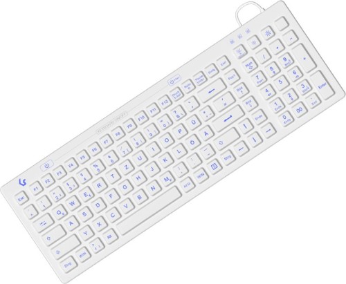 KeySonic KSK-6031INEL-Wh (DE) klawiatura Przemysłowy USB QWERTZ Niemiecki Biały