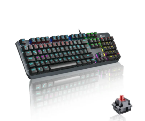 Klawiatura mechaniczna przewodowa Lenovo Lecoo GK301 USB podświetlenie RGB