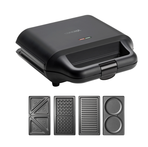 CONCEPT Opiekacz do kanapek 4w1 płytki wymienne 700 W SV3055