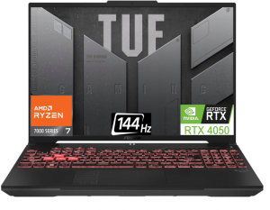 Laptop ASUS TUF Gaming A16 FA607NUG-WH73 16"FHD+ 144Hz Ryzen 7 7445HS RTX4050 6GB Win11Home