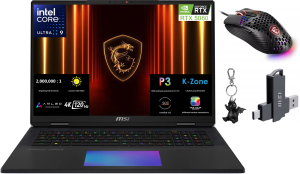 Laptop MSI Titan 18 HX AI A2XWIG-220PL 18"UHD+ MiniLED 120Hz Ultra 9 285HX DDR5 RTX5080 16GB Win11Pro