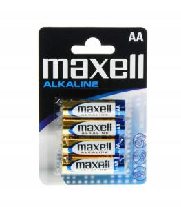 Paluszki Baterie Alkaliczne Maxell LR6 AA 4 Sztuki