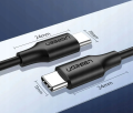 Kabel USB-C do USB-C UGREEN US286 3m QC 3.0 Czarny