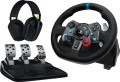 Logitech G 991-000539 kontroler gier Aluminium, Czarny USB Kierownica + pedały + zestaw słuchawkowy PC, PlayStation 4, PlayStation 5, Playstation 3