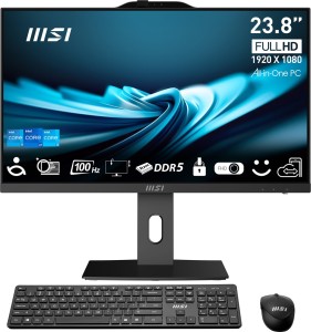 MSI AIO PRO AP242P 14M-813EU i7-14700 23.8" IPS LED FHD Non-Touch Anti-Glare 16GB SSD1TB M.2 AX211 WiFi 6E Windows 11 Pro Black