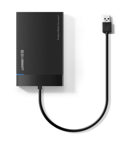 Obudowa dysku UGREEN US221 2,5" SATA (czarna)
