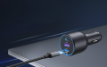 Ładowarka samochodowa UGREEN EC705 130W 2x USB-C+USB (czarna) 35025