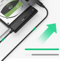 Adapter UGREEN USB-A-SATA 2,5" 50cm USB 3.0 (czarny)