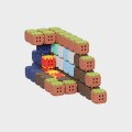 Klocki konstrukcyjne Marioinex Mini Waffle, 406 elementów