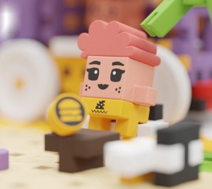 Klocki konstrukcyjne Marioinex Mini Waffle - City: Food Truck, 148 elementów