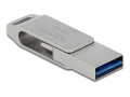 DeLOCK Pendrive USB-C + Typ-A 5 Gbps 128 GB - metalowa obudowa