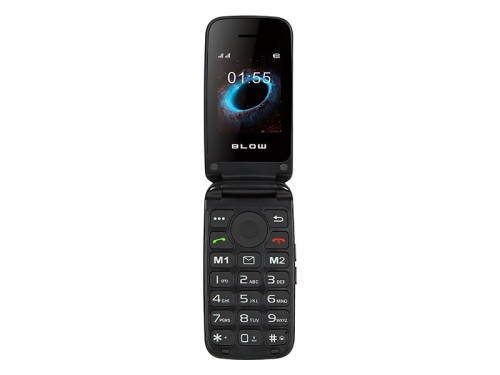 Telefon dla seniora BLOW z klapką S24 czarny