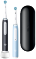 Zestaw szczoteczek elektrycznych Oral-b Braun iO3 Black and Blue + etui