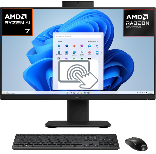 Komputer Asus AiO ExpertCenter 27"FHD Dotyk AMD® Ryzen IA 7 350 AMD® Radeon 860M Win11Home