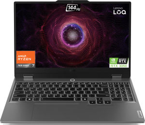 Laptop Lenovo LOQ 15AHP9 15,6" FHD IPS 144Hz AMD® Ryzen 7 7445HS RTX3050 6GB