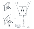 Antena DVB-T ATD42 aktywna LTE wewnętrzna/zewnętrzna BLOW 21-050#