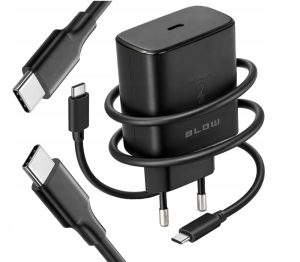 Ładowarka USB-C PD 45W Szybkie Ładowanie + Kabel USB-C Sieciowa BLOW 76-034