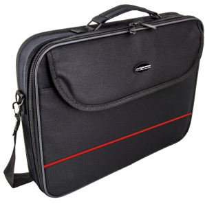 Esperanza ET101R Torba na Laptopa 15,6" CLASSIC Czarna Czerwony Pasek