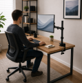 Uchwyt Monitorowy Esperanza HORKOS 10-27" Biurkowy Regulowany VESA