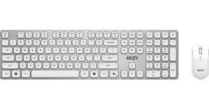 Zestaw bezprzewodowy klawiatura i mysz MSI Forge K210 Combo White