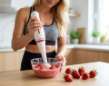 Esperanza FRAPPE Blender Ręczny 250W Czerwony Regulacja Prędkości Turbo