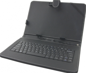 Esperanza MADERA EK125 Etui z Klawiaturą do Tabletu 10,1" USB Czarny