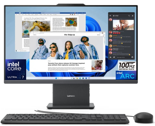 Komputer Lenovo IdeaCentre AiO 24ILL11 F0JY001YPB 23,8"FHD 100Hz Intel® Core™ Ultra 7 256V Arc™ Graphics 140V