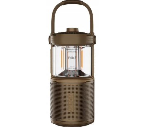 NOWGO FELIX 2 Głośnik Bezprzewodowy Bluetooth Brązowy Lampion LAMPA LED