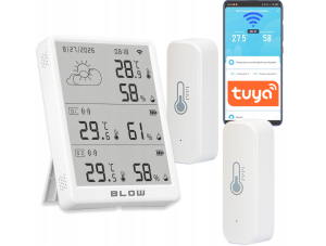 BLOW TU199 METEO Termo-Higrometr WiFi Tuya 2 Czujniki 100m 50-356#
