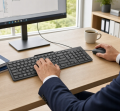Zestaw klawiatura i mysz Lenovo 310 US Czarny Pełnowymiarowa 3 Przyciski