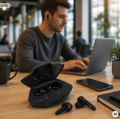 Słuchawki dokanałowe Esperanza Sagitta EH231K Bluetooth TWS mikrofon etui