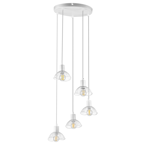 Lampa wisząca Activejet AJE-HOLLY 8 White 5xE14